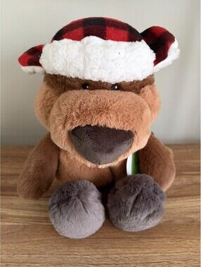 Gigglescape Whimsical Beaver with Winter Hat 12" Plush NWT